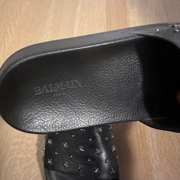 Balmain studded slides sz 39 - Picture 3 of 5